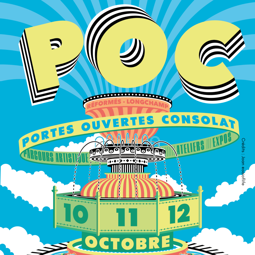 Visuel graphique des portes ouvertes consolat POC
