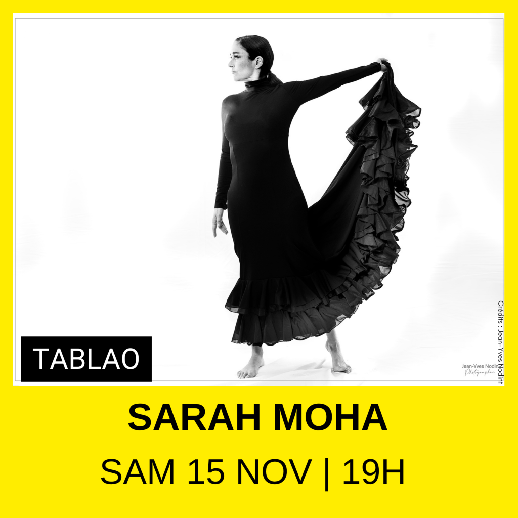 Femme qui pose pour une photo et qui danse du flamenco